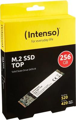 Intenso Top Performance SATA M.2 SSD 2280 harde schijf 256 GB M.2 SATA 6 Gb/s