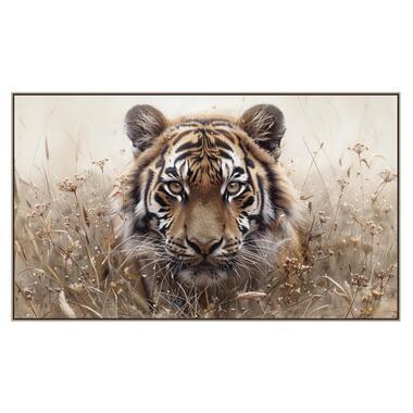 Schilderij tijger - MDF - 70x118 cm - Leen Bakker