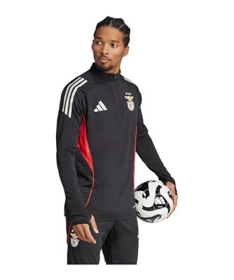 adidas Benfica Trainingstrui 1/4-Zip 2025-2026 Zwart Wit Rood