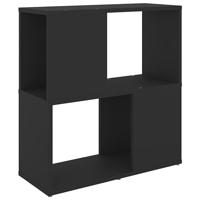 VidaXL Boekenkast 60x24x63 cm bewerkt hout zwart - thumbnail