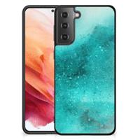 Kleurrijke Telefoonhoesje Samsung Galaxy S21 Painting Blue - thumbnail