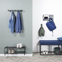 Kapstok Montana Zwart 5-haaks - thumbnail