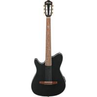 Ibanez Tim Henson Signature TOD10NL-TKF Transparent Black Flat linkshandige elektrisch-akoestische klassieke gitaar - thumbnail