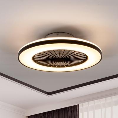 LED's Light plafondventilator met verlichting 48 cm - Ventilatiesnelheid en bediening met afstandsbediening - Zwart