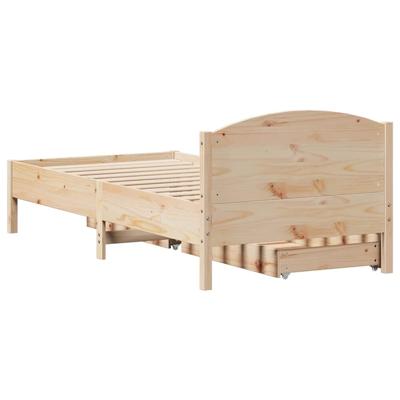 Bedframe zonder matras massief grenenhout 100x200 cm