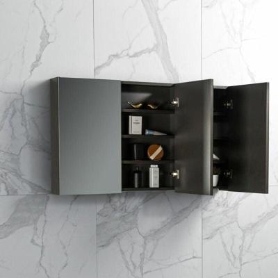 Spiegelkast Tieme mat grijs 120x70x16cm