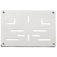 Kentekenplaat-houder 210x140 Alu Motor zilver - thumbnail