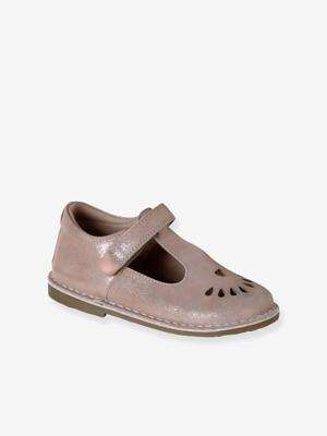 Leren meisjes sandalen kleutercollectie roze (poederkleur) Leren meisjes sandalen kleutercollectie roze (poederkleur)
