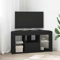 Hoek LED TV Kast Zwart 101 x 40 x 50 cm Bewerkt hout - thumbnail