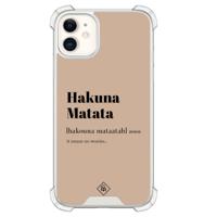 iPhone 11 siliconen shockproof hoesje - Hakuna matata - thumbnail