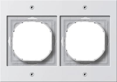 Gira TX 44 afdekraam 2-voudig zuiverwit