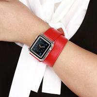 Kakapi Double Strap bandje - Rood - Geschikt voor Apple Watch 44mm / 45mm / 46mm / 49mm - thumbnail
