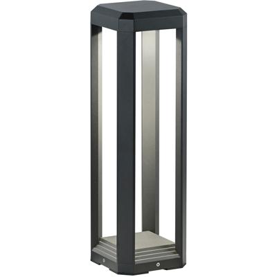 LED Tuinverlichting - Staand - Buitenlamp - Trion Logani - 11W - Warm Wit 3000K - Waterdicht IP65 - Mat Antraciet - Aluminium - OSRAM LEDs