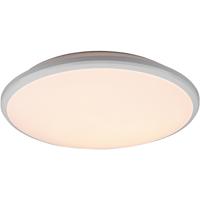 LED Plafondlamp - Plafondverlichting - Trion Lombis - 20.5W - Natuurlijk Wit 4000K - Dimbaar - Rond - Mat Wit - Kunststof - thumbnail