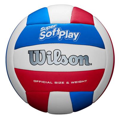 WILSON SOFT PLAY VB RED/WHITE/BLUE VOLLEYBALL