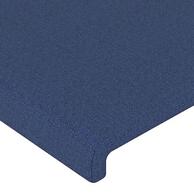 Hoofdborden 2 st 80x5x78/88 cm stof blauw