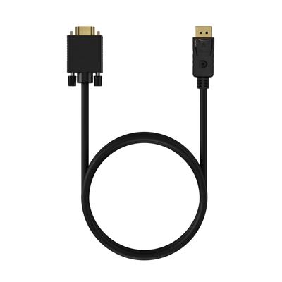 AISENS - A125-0552 - DISPLAYPORT op VGA, DP/M-VGA/M, zwart, 1,0 m