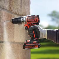 BLACK+DECKER BCD383D2XK 18V 2x2.0Ah Schroefklopboormachine in koffer - BCD383D2XK-QW - thumbnail