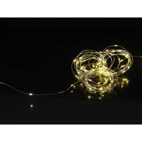 Sygonix SY-4722038 Mini-lichtketting Binnen/buiten werkt op batterijen Aantal lampen 50 LED Warmwit Verlichte lengte: 4.9 m Variabel instelbaar, Timer - thumbnail