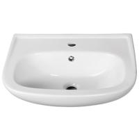 Xellanz Trevi Wastafel 56x45cm - Stijlvol Wit Keramiek - thumbnail