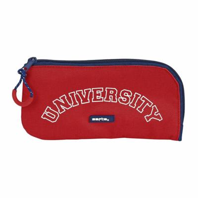 Schoolpennenzak Safta University Rood Marineblauw (23 x 11 x 1 cm)