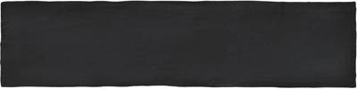 Wandtegel Colonial Black Mat 7.5x30 cm Mat Zwart Jabo