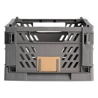 Set van opstapelbare opbergboxen Donker grijs 50 x 33 x 25 cm - thumbnail