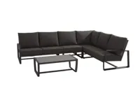 Hoekbank Mauritius met center en salontafel - thumbnail