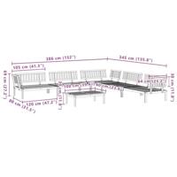 6-delige Loungeset pallet massief acaciahout - thumbnail