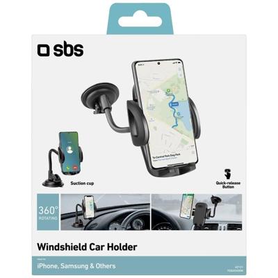 sbs mobile Telefoonhouder voor in de auto Bevestigingswijze (auto): Zuignap