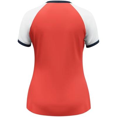 JAKO 4270D Shirt Dynamic Km Dames - Koraal/Wit/Marine - S (34/36)