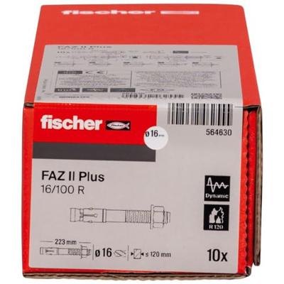 Fischer 564630 FAZ II Plus 16/100 R Boutanker 223 mm 16 mm 10 stuk(s) Fischer 564630 FAZ II Plus 16/100 R Boutanker 223 mm 16 mm 10 stuk(s)