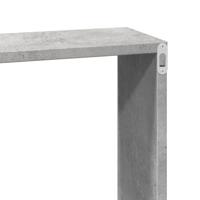 Wandkast 60x16x30 cm bewerkt hout betongrijs - thumbnail