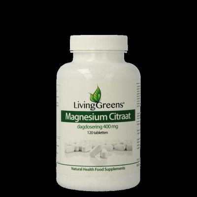 Livinggreens Magnesium citraat 400mg 120 Tabletten