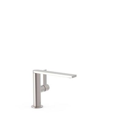 Wastafelmengkraan Tres Project 1-Hendel Uitloop Recht 15,3 cm Rond RVS Tres