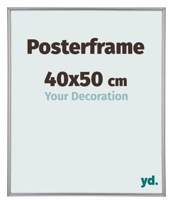 Posterlijst 40x50cm Zilver Hoogglans Kunststof Paris Posterlijst 40x50cm Zilver Hoogglans Kunststof Paris