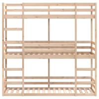 Stapelbed 3-persoons massief grenenhout 90x190 cm - thumbnail