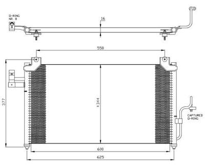 Condensor, airconditioning 35356