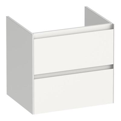 Brauer Inspire - Onderkast 60 cm - met 2 Softclose Lades Greeploos en 1 Sifon Uitsparing - Hoogglans Wit