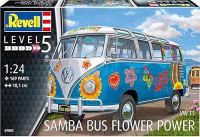 Revell 1/24 Volkswagen T1 Samba Bus Flower Power - thumbnail