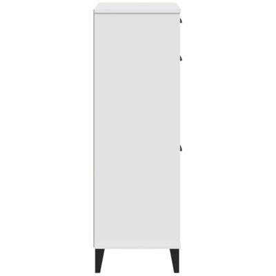 VidaXL Schoenenkast viken bewerkt hout wit