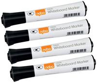 Nobo Glide whiteboardmarker, ronde punt, pak van 10 stuks, zwart - thumbnail