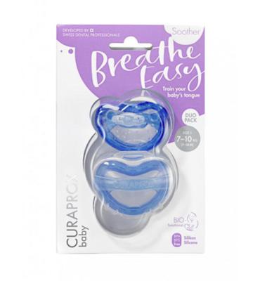 Curaprox Fopspeen blauw maat 1 (2 st)