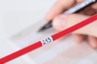 HellermannTyton 598-14026 HSMB-C2-1402-WH Kabeletiket Helasign 19.05 x 12.70 mm Kleur van het label: Wit Aantal etiketten: 120 - thumbnail