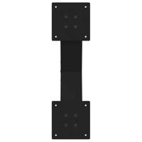 Salontafelpoten 2 st X-vormig 50x(30-31) cm staal zwart - thumbnail