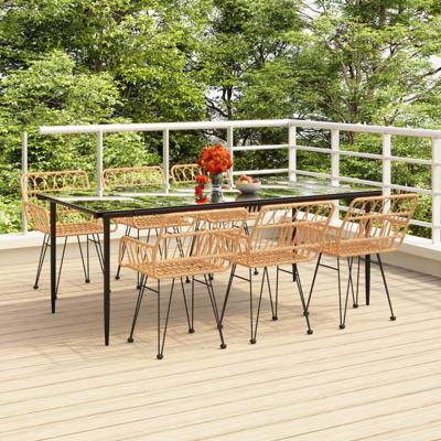 7-delige Tuinset poly rattan