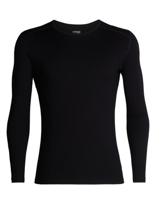 Icebreaker Merino 260 Tech LS Crewe Thermoshirt Heren Black M