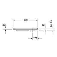 Duravit D-Code douchebak 80x80x8,5 cm Wit - thumbnail