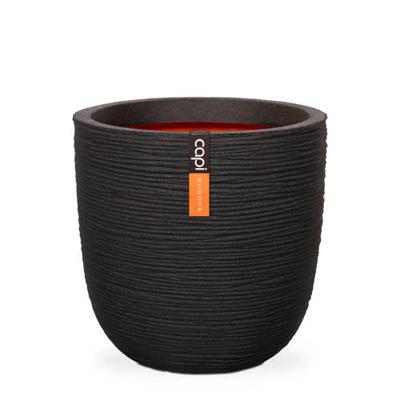 Capi Pot Bol Rib Ø54cm Zwart Capi Pot Bol Rib Ø54cm Zwart
