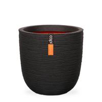 Capi Pot Bol Rib Ø54cm Zwart - thumbnail